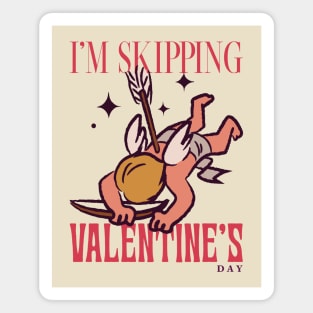 Skipping Valentine's Day Dead Cupid Magnet